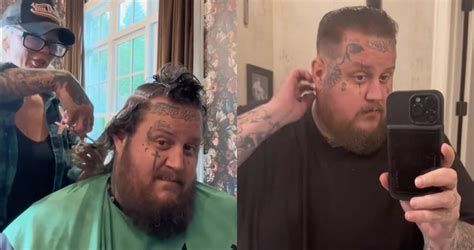 Jelly Roll is a long-haired country boy no more! The budding artist documented the momentous occasion on social media with a fun video, in which he walks us through the process. Even his wife, Bunnie, helped shave off a few curls.